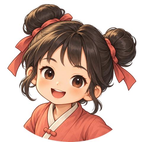 笑着的小女孩阿禾